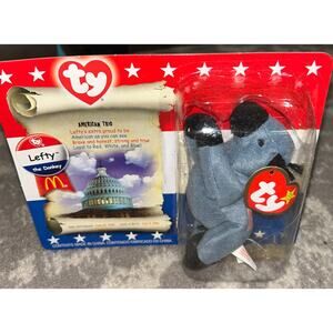 Ty Tennie Beanie Baby Lefty the Donkey 2000 (NEW)56